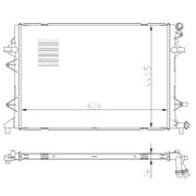 NRF Engine Radiator 550089