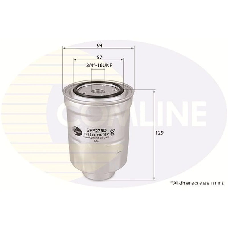Comline Fuel Filter Element EFF275D