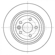 Borg & Beck 2 x Solid Rear Brake Discs BBD5440