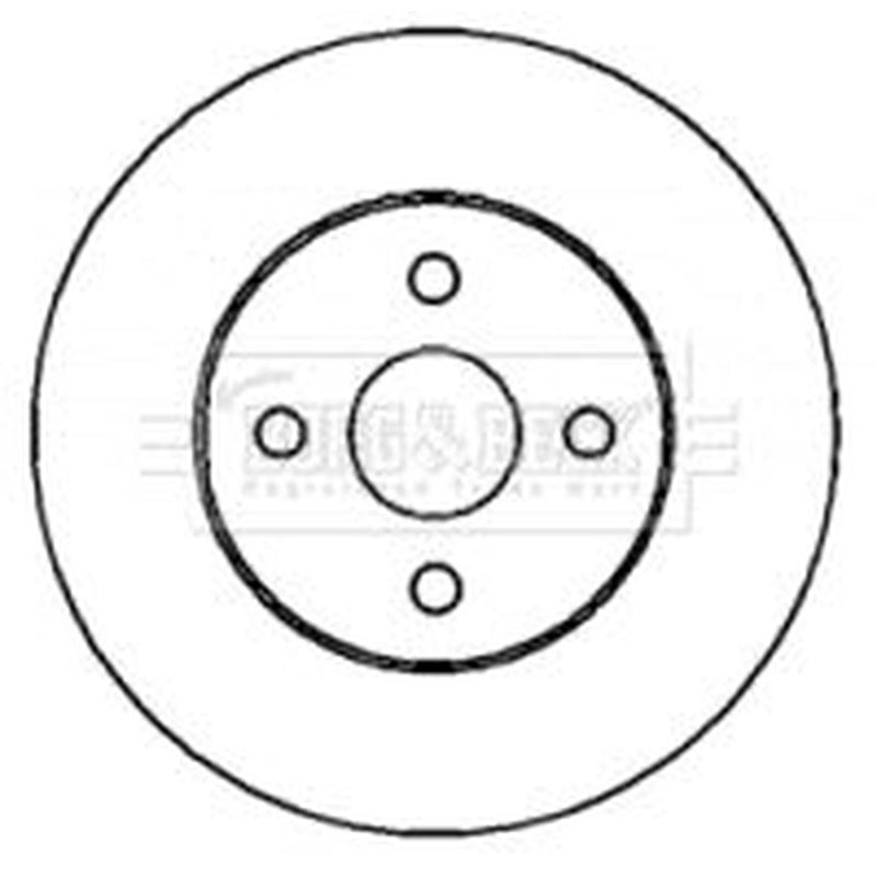 Borg & Beck 2 x Vented Front Brake Discs BBD4377