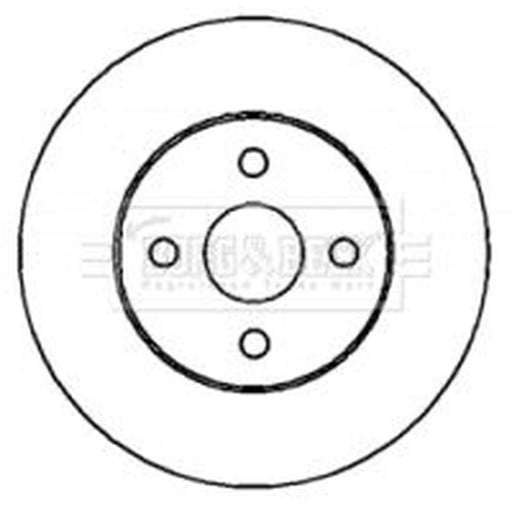 Borg & Beck 2 x Vented Front Brake Discs BBD4377