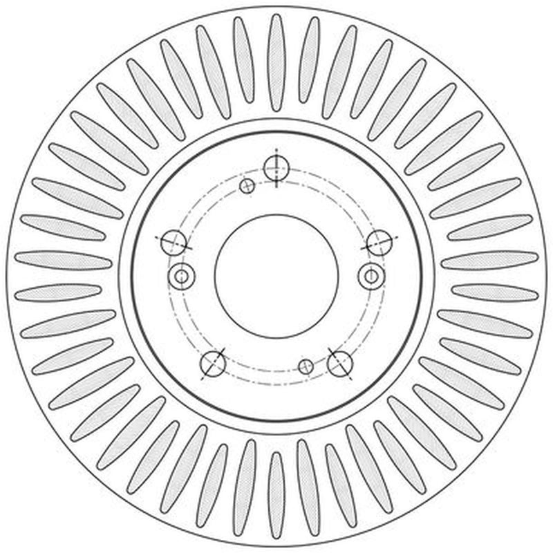 Borg & Beck 2 x Vented Front Brake Discs BBD5489