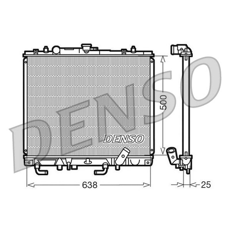 Denso Engine Radiator DRM45016