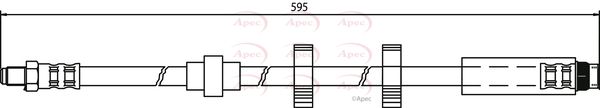 Apec Brake Hydraulic Hose Line Front