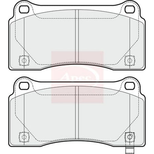 Apec Rear Brake Pad Set PAD1746