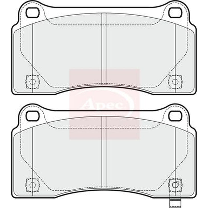 Apec Rear Brake Pad Set PAD1746