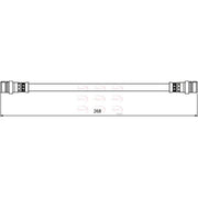 Apec Brake Hydraulic Hose Line Rear HOS3945