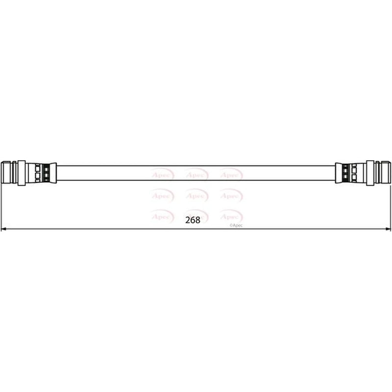 Apec Brake Hydraulic Hose Line Rear HOS3945
