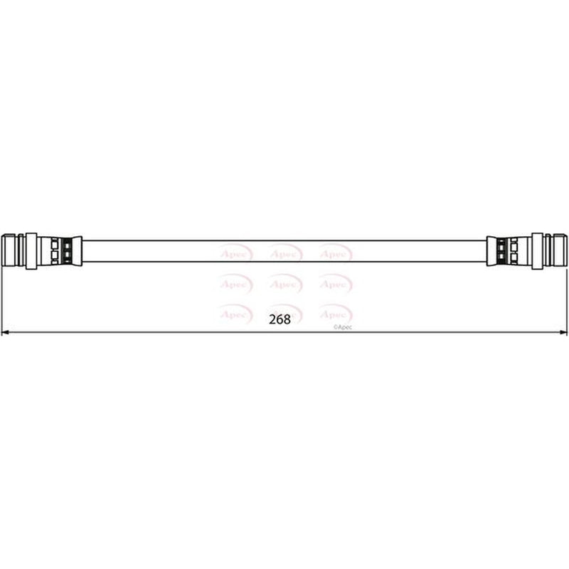 Apec Brake Hydraulic Hose Line Rear HOS3945