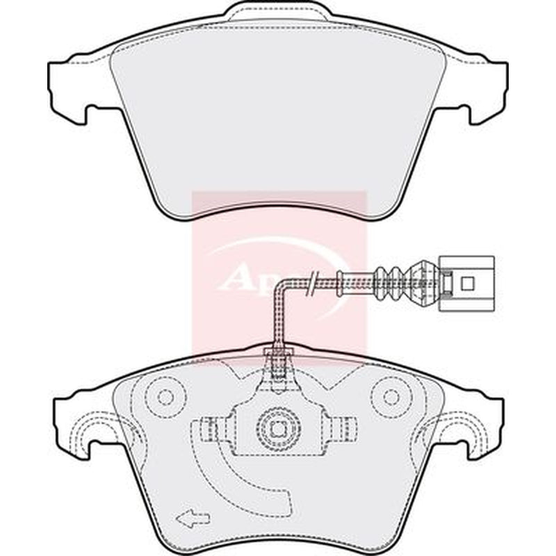Apec Front Brake Pad Set PAD1336