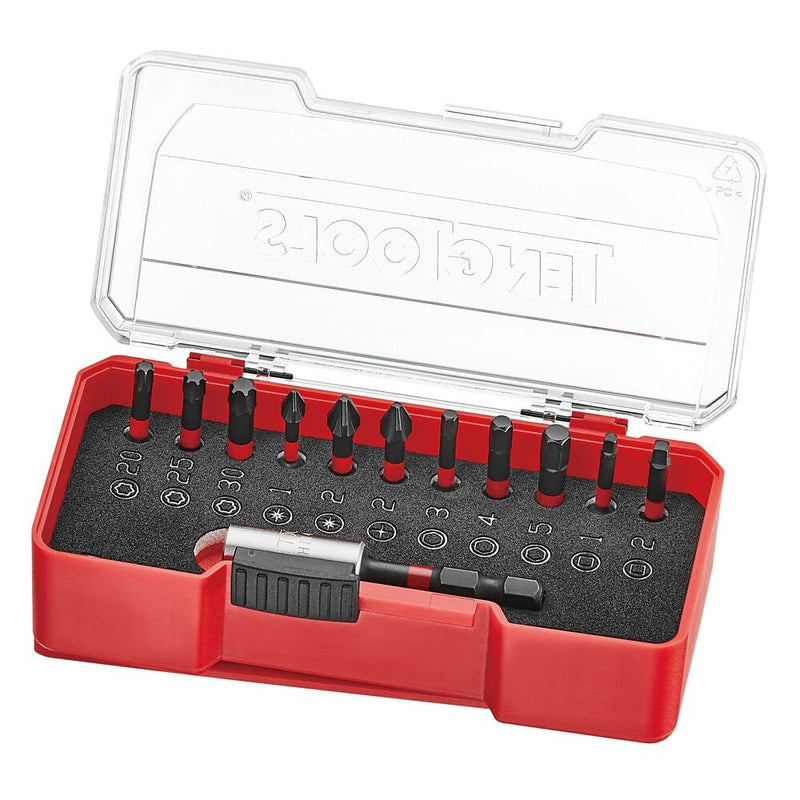 Teng Tools Impact Bit Set Mixed 12 Pieces with Belt Clip