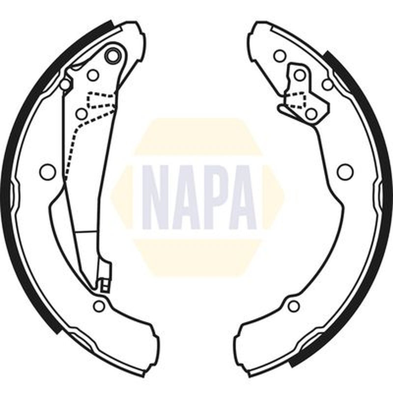 NAPA Brake Shoe Set Axle Kit NBS1036