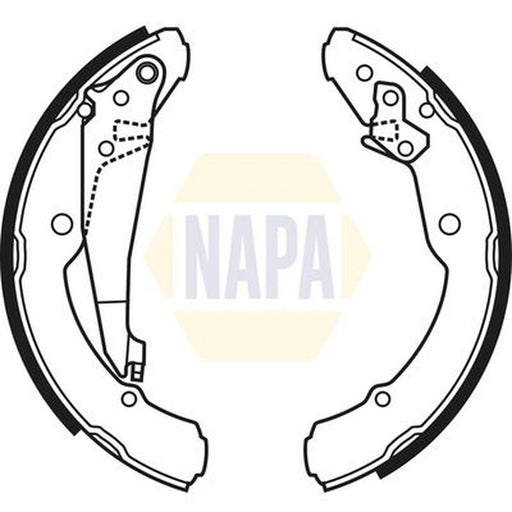 NAPA Brake Shoe Set Axle Kit NBS1036