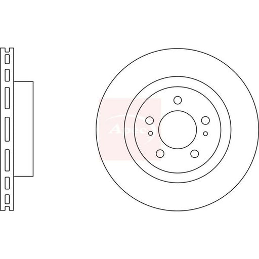 Apec 2 x Vented Front Brake Discs DSK2914