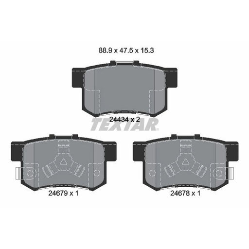 Textar Brake Pad Set 2443402