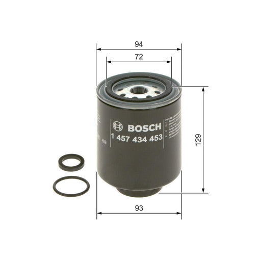 Bosch Car Fuel Filter N4453 Fits Mitsubishi Shogun Sport Tdic - 2.5 - 01-06 1457 Bosch  - Town Parts