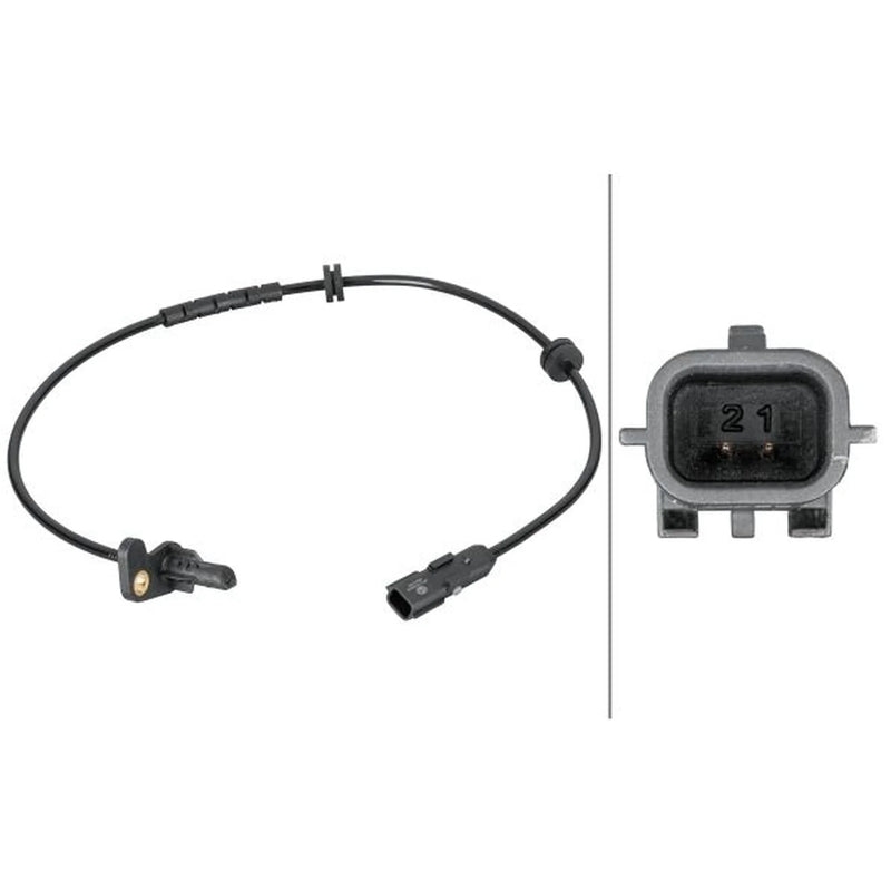 Hella ABS Wheel Speed Sensor Rear Left 6PU 012 806-881