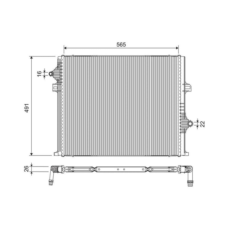 Valeo Engine Radiator 701296