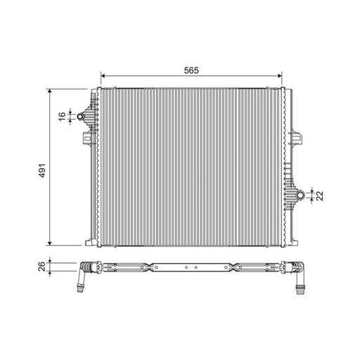 Valeo Engine Radiator 701296