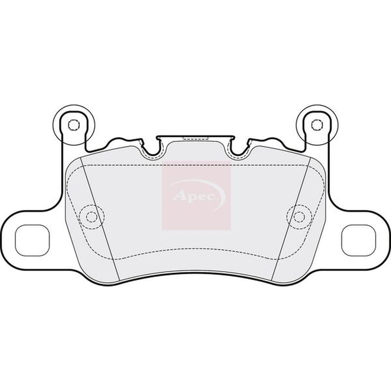 Apec Rear Brake Pad Set PAD2128