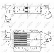 NRF Intercooler (Charge Air Cooler) 30352