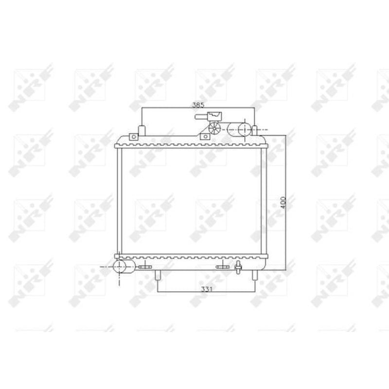 NRF Engine Radiator 53745
