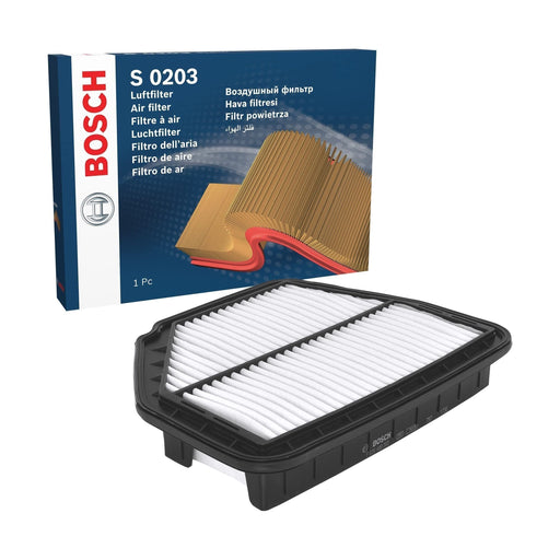 Genuine Bosch Car Air Filter S0203 Fits Chevrolet Captiva Vcdi - 2.0 - 06-11 F02 Bosch  - Town Parts