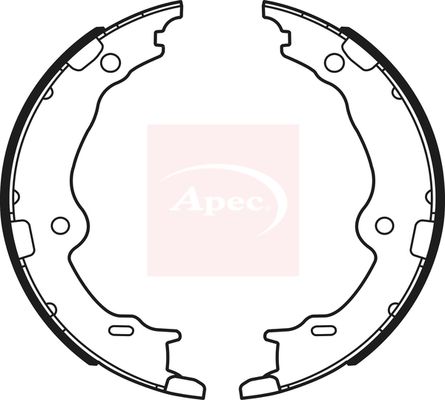 Apec Parking Brake Shoe Set