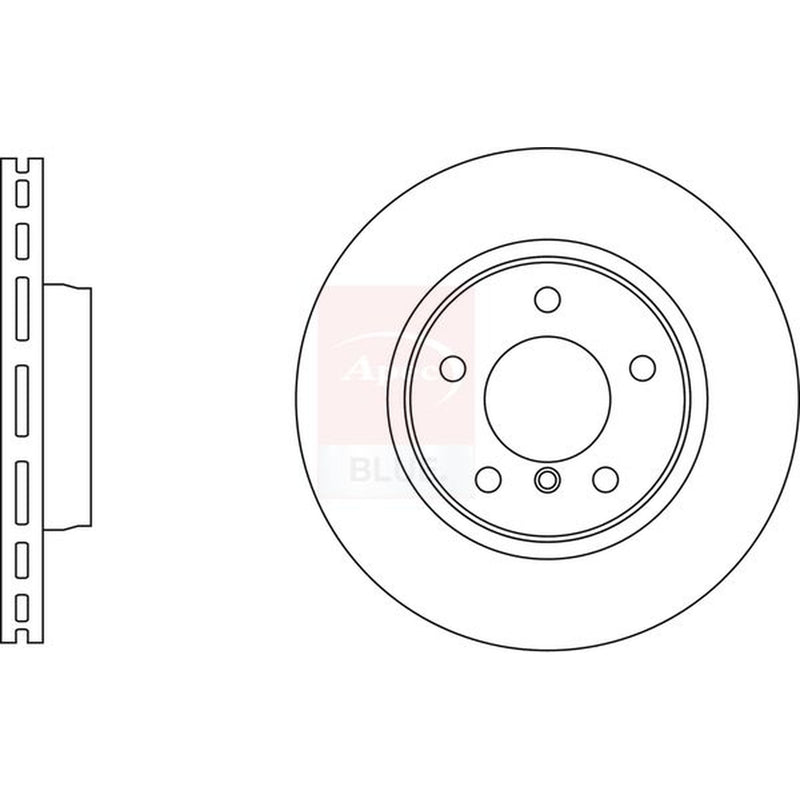 Apec 2 x Vented Front Brake Discs SDK6931