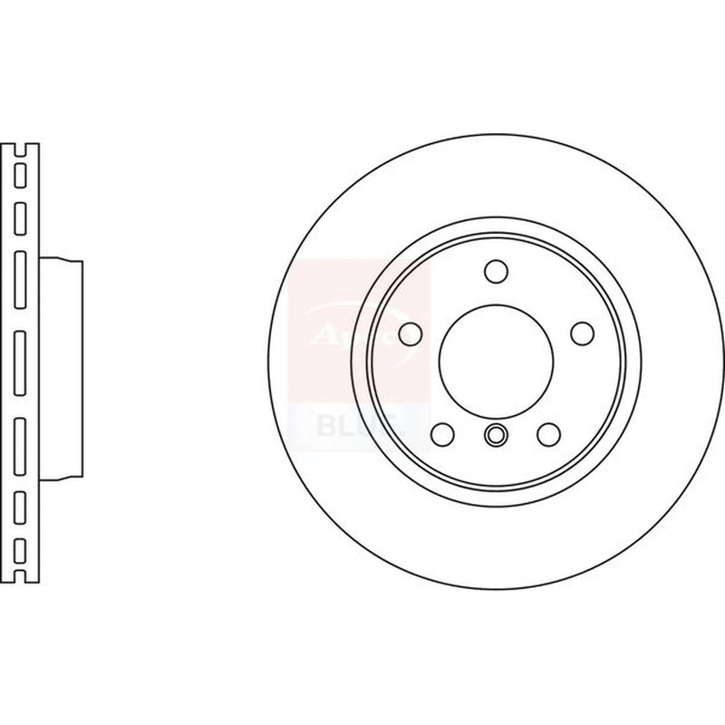 Apec 2 x Vented Front Brake Discs SDK6931