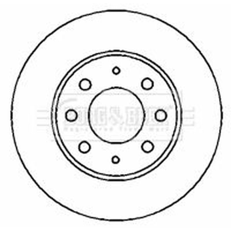 Borg & Beck 2 x Vented Front Brake Discs BBD4356