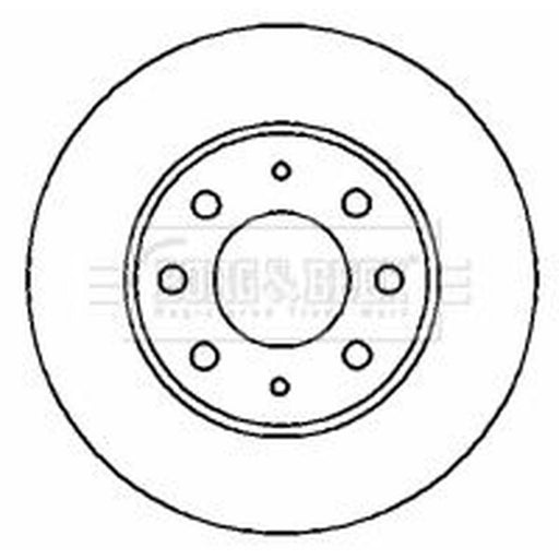 Borg & Beck 2 x Vented Front Brake Discs BBD4356