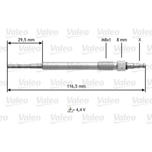Valeo Diesel Engine Glow Plug 345147