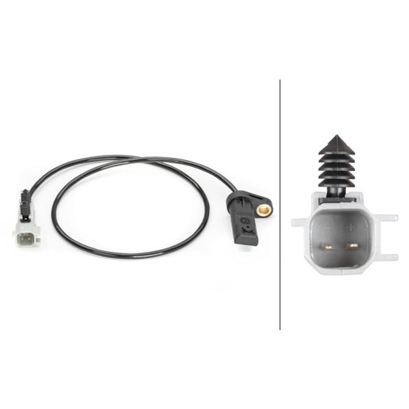 Hella ABS Wheel Speed Sensor Rear 6PU 230 040-371