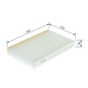 Bosch Cabin Air Filter (Pollen Filter) 1 987 432 247