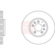 Apec 2 x Vented Front Brake Discs DSK2747