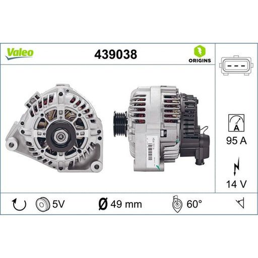 Valeo Car Alternator 12V 439038