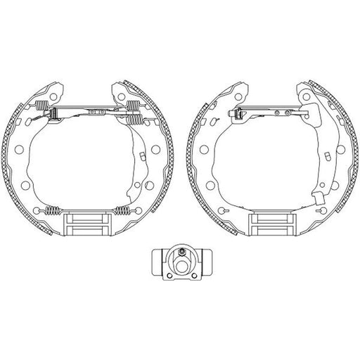 Mintex Brake Shoe Set Axle Kit MSP318