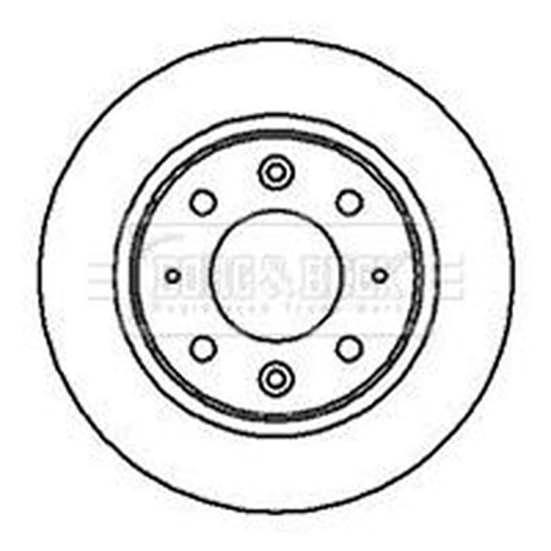 Borg & Beck 2 x Solid Rear Brake Discs BBD4190