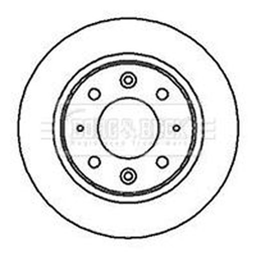 Borg & Beck 2 x Solid Rear Brake Discs BBD4190