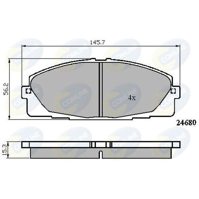 Comline 4 x Front Brake Pad Set CBP01706