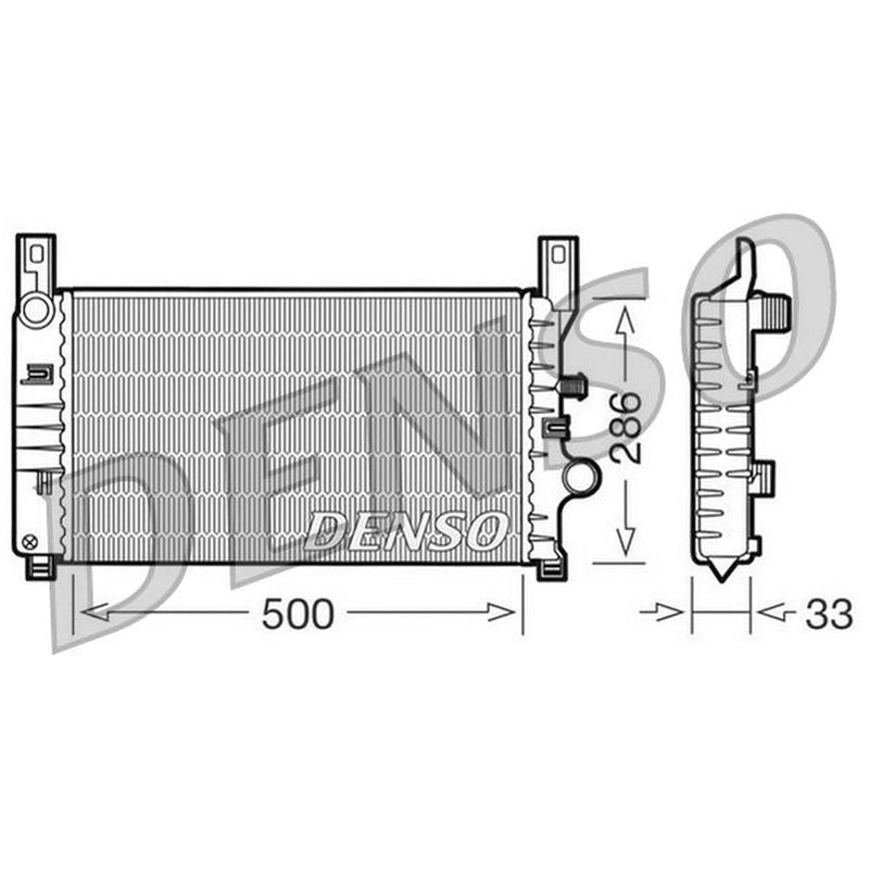 Denso Engine Radiator DRM10034