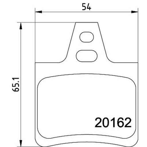 DON Rear Brake Pad Set PCP1581