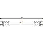 NAPA Brake Hydraulic Hose Line Front NBH1251