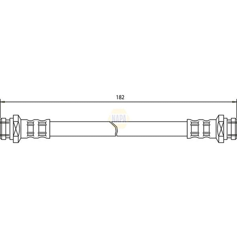 NAPA Brake Hydraulic Hose Line Front NBH1251
