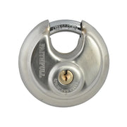 Faithfull Stainless Steel Discus Padlock 70mm - FAIPLSS70DIS