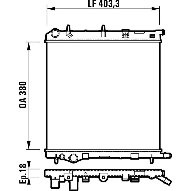Valeo Engine Radiator 732831