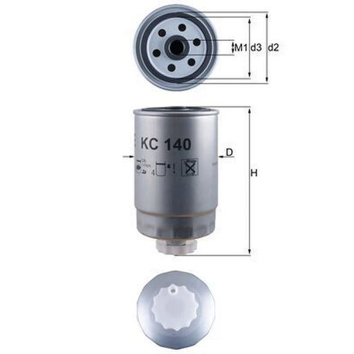 Mahle Fuel Filter Element KC 140