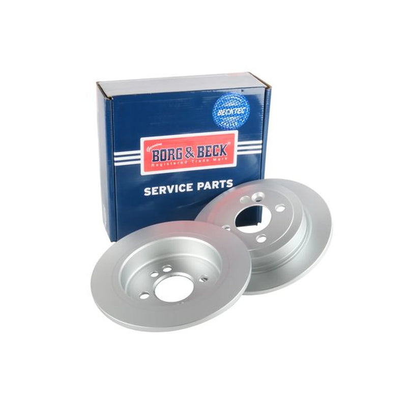 Borg & Beck 2 x Solid Rear Brake Discs BBD4627