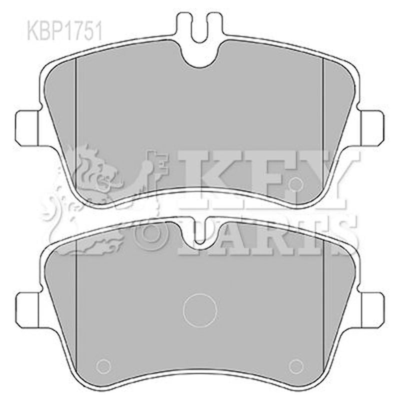 Key Parts 4 x Front Brake Pad Set KBP1751